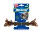 Gigwi Catnip and Feather Johnny Stick kattenspeelgoed, wit/bruin