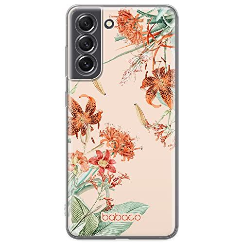 ERT GROUP Mobiele Telefoonhoesje voor Samsung S21 FE - Babaco Flowers 057