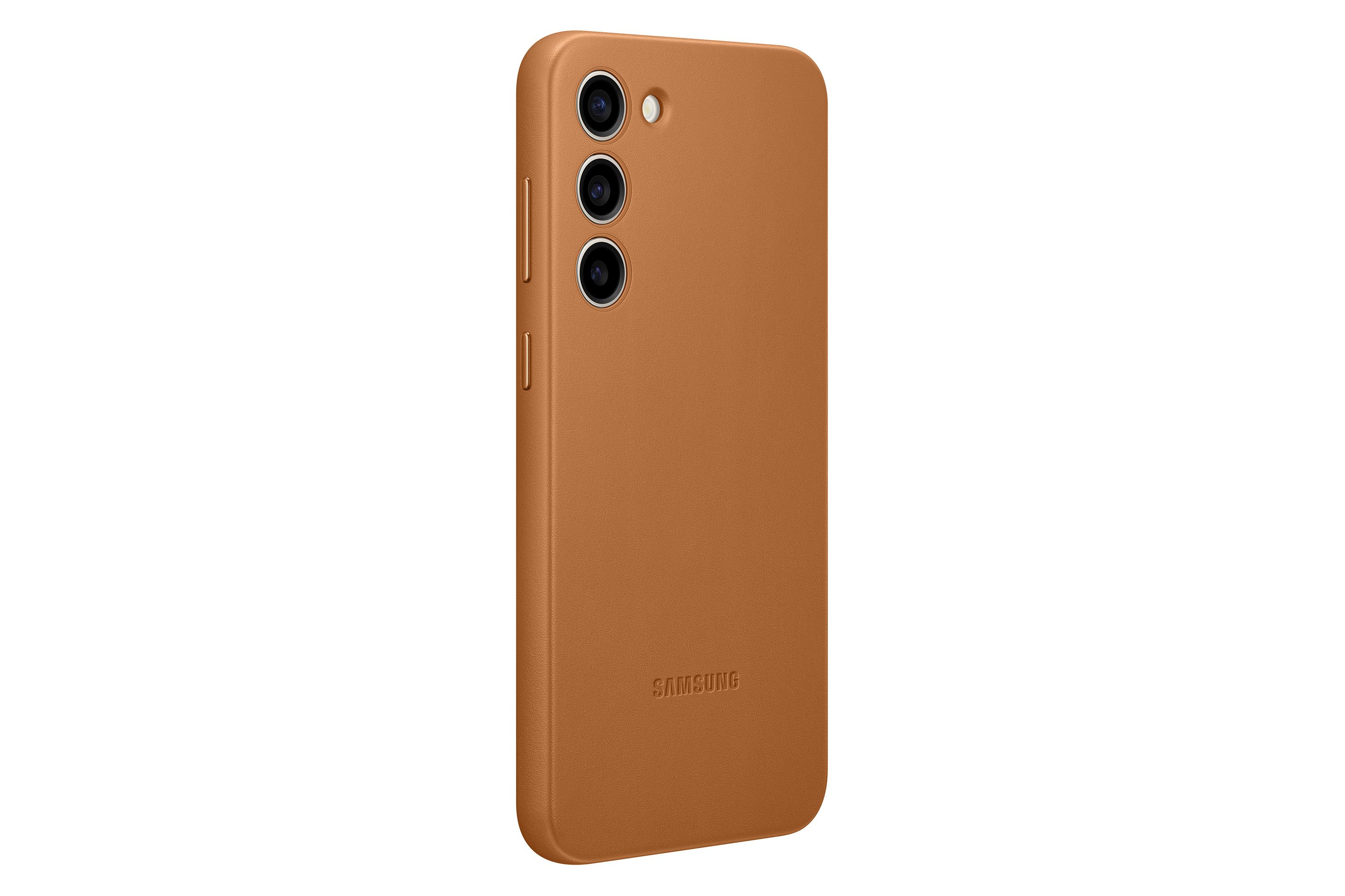 Samsung Leather Cover - Galaxy S23+ - Camel