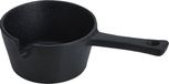 Excellent Houseware Gietijzeren mini saus/tapas/serveerpannetje met steel - D9,5 cm