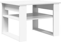 vidaXL Salontafel Wit 64 x 54 x 44 cm Bewerkt Hout