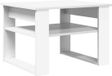 vidaXL Salontafel Wit 64 x 54 x 44 cm Bewerkt Hout