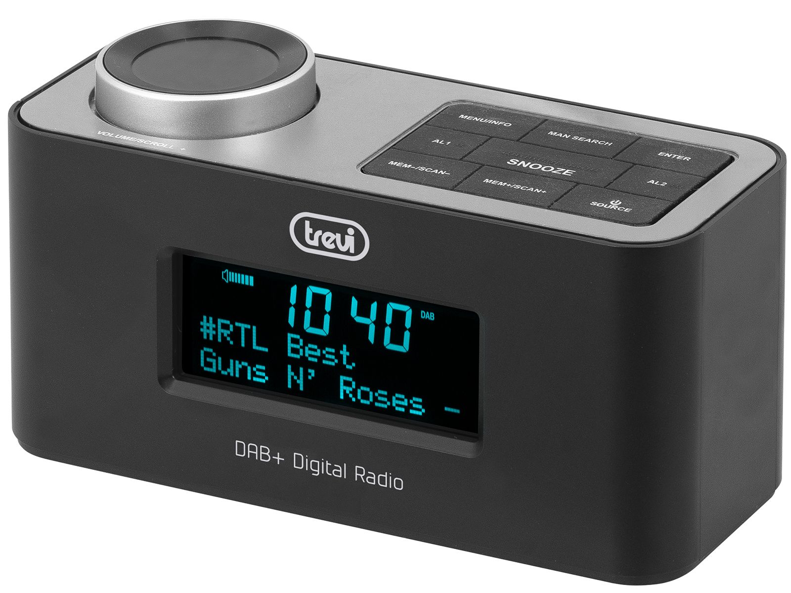 Trevi RC 80D6 DAB Draagbare Radio met Bluetooth - Zwart/Zilver