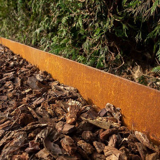 Intergard Kantopsluiting borderrand Cortenstaal 100x17,5cm/1,5mm