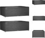vidaXL Tuinmeubelhoes - Zwart - 240x180x80 cm