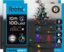 Feeric lights & Christmas Feeric lights Kerstverlichting - 2x - gekleurd - 10 meter - 100 led lampjes - groen snoer