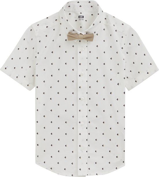 WE Fashion Jongens korte mouwen overhemd met print
