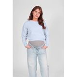 LOVE2WAIT viscose gebreide zwangerschapstrui - lichtblauw