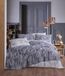 Nuit Des Rêves Premium Ranforce Double Quilt Cover-set (200 x 200 cm), 100% katoen, grijs en wit, inclusief 2 kussenslopen (80 x 80 cm), machinewasbaar op 40 °C, stijlvol en comfortabel beddengoed