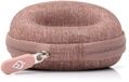 AKIELO Horlogekast – Reishorlogebox met schoonmaakdoekje en geschenkdoos – Voor heren- en dameshorloges en smartwatches tot 54 mm (Dusty Pink Edition)