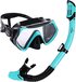 Atlantis Borneo Combo Snorkelset - Turquoise/Zwart - Volwassenen