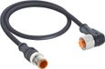 Lutronic 1162 Sensor/actuator aansluitkabel M12 4-polig recht/haaks 5m Zwart