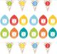 Haza Verjaardag versiering 1 jaar - feestartikelen pakket - vlaggetjes en ballonnen