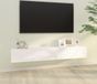 Maison Exclusive - Meuble TV 2 portes Blanc 100x30x30 cm Matériau dérivé du bois