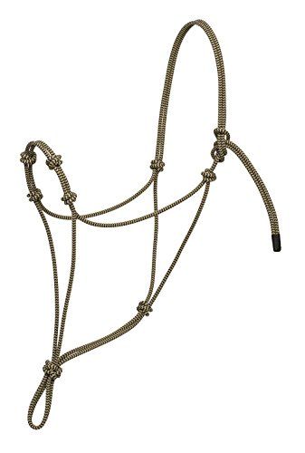 Weaver Leather Silvertip Four Knoop Halter - Zwart/Tan - Gemiddeld