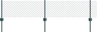 vidaXL Gaashekwerk met paal 10 x 0,4 m PVC-Coated Staal Groen Mesh