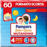 Pampers Sole e Luna Maxi luierbroekje, maat 4 (8-15 kg), 60 luiers