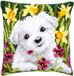 Vervaco Kruissteekkussen kit Westie in narcissen