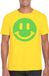 Bellatio Decorations Verkleed shirt heren - Smile / Emoticon - geel - carnaval/foute party - feestkleding L