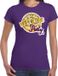 Bellatio Decorations Shoppartners Bv Disco Seventies party feest t-shirt - paars - dames - S