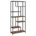 VASAGLE Boekenkast met 6 niveaus, staande plank, 30 x 80 x 180 cm