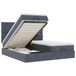 VidaXL Ottoman bed met matrassen en LED's 160x200cm fluweel Wit