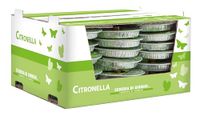 Aluminium Cereria Di Giorgio Aluminium fakkels Citronella Java – 32 stuks – Ø 16 cm – brandduur 4 uur – anti-muggen en insecten