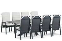 Lifestyle Garden Furniture Lifestyle Vivaro/Voyage 300x120 cm dining tuinset 9-delig