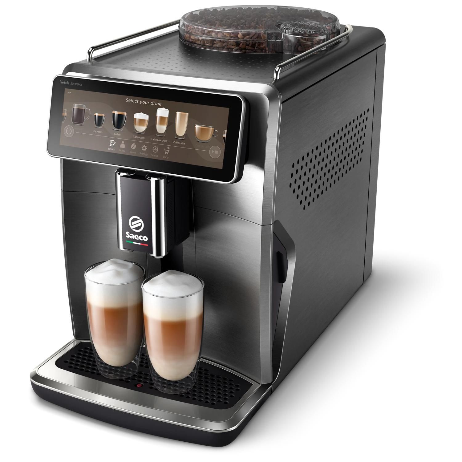 Saeco Xelsis Suprema SM8889/00 - Volautomatische Espressomachine - Titanium