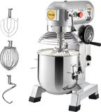 VEVOR Robot pâtissier, Pétrin professionnel avec cuve en acier inoxydable de 15 qt, robot de cuisine électrique robuste de 850 W avec 3 vitesses