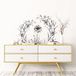Ambiance Sticker Muurstickers - Artistieke Bloemen - 40x55cm