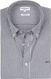 McGregor Overhemd Poplin Streep Donkerblauw (navy) - Maat S - Heren