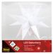 OEM LED-decoratieve sterren, wit, warmwit, met timer, 2 meter kabel, 12 cm diameter, voor binnengebruik