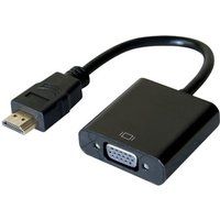 DACOMEX Adapterkabel - HDMI male naar HD-15 (VGA) female - 23 cm - zwart - één richting