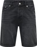 ONLY & SONS Denim shorts ONSEDGE Mid rise Straight fit Shorts Black Denim XL