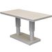 AVH-Collectie Saigon Showroommodel Saigon dining tuintafel aluminium latte in hoogte verstelbaar 136x72xH51/78 cm