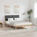 Maison Exclusive - Cadre de lit, marron et gris foncé, 150 x 200 cm, pin massif