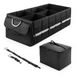 Merkloos / Sans marque Relaxdays Kofferbakorganizer met deksel, afneembare koelbox, opvouwbaar, 30 x 90 x 40 cm (h x b x d), autotas, zwart