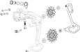 Sram Apex Xplr Axs Derailleurwieltjes Set Voor Fietsen Transparant 12t