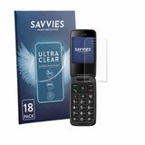Savvies Screenprotector voor Panasonic KX-TU410 - Folie Beschermfolie transparant 18 Stuks
