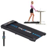 Thunder tapis de course IDEA-BLACK, 101x38 cm, 6 km/h, FitShow, LED, Bluetooth, roues de transport
