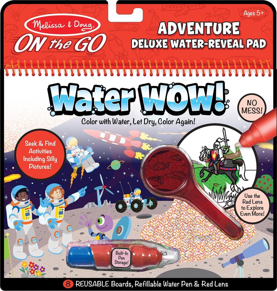Melissa & Doug Water Wow Herbruikbaar Kleurboek - Rood