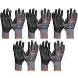vasalat Gebol Handschoenen met noppen, montagehandschoenen, maat 11, werkhandschoenen, multiflex, robuust en ademend, 5 paar