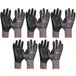 vasalat Gebol Handschoenen met noppen, montagehandschoenen, maat 11, werkhandschoenen, multiflex, robuust en ademend, 5 paar