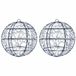vidaXL Kerst Finial Licht 2 st 600 LED's Koel wit Diameter 30 x 32 cm