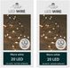 Anna's Collection Draadverlichting - 6x - 20 LED Lampjes - Warm Wit - 100 cm - Batterij