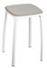 King Home S1407209/C kruk grijs polypropyleen, 29 x 29 x 46H