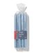 HEMA Bougies d'intérieur longues Ø2.2x29 bleu clair - 12 pièces