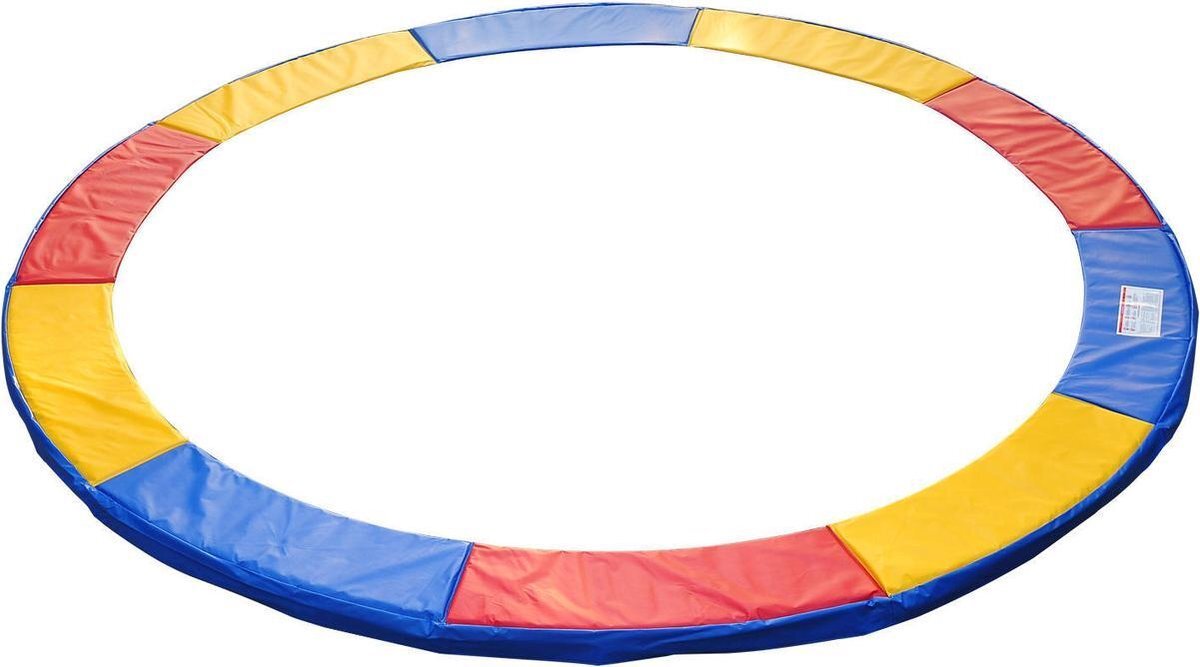 GardenGoodz® Trampoline rand afdekking - Trampoline beschermrand - 305 cm - Blauw - Rood - Geel