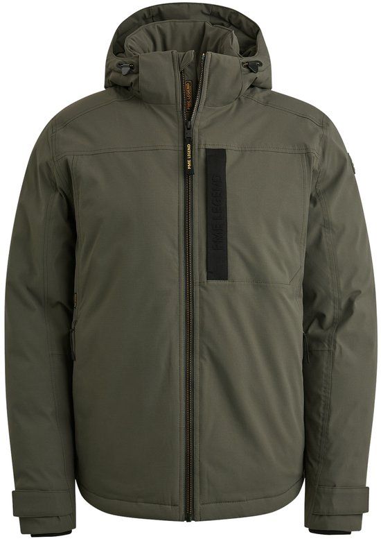 PME Legend Heren Jas Khaki Polyester Maat M